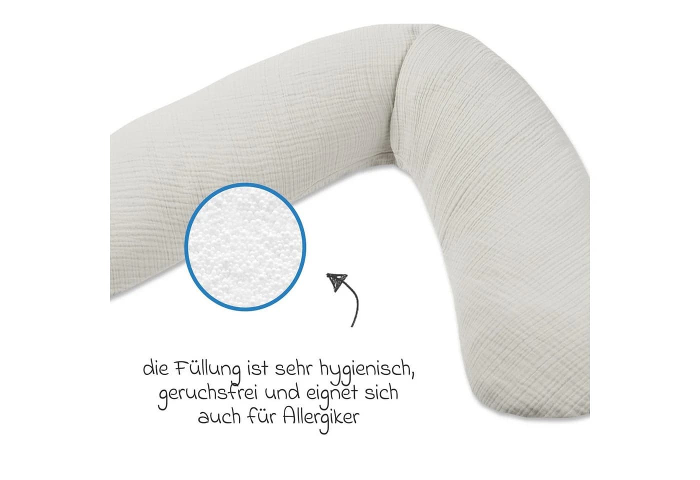 Theraline Stillkissen Dodo Premium 180 cm Musselin - Bild 4