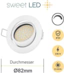 Sweet LED Einbaustrahler 6er Set weiß dimmbar 5W warmweiß Bild 1