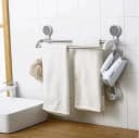 Creliv Handtuchhalter mit 2 Haken, Selbstklebend, WC-Deckelheber als GRATIS Bild 4