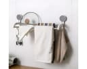Creliv Handtuchhalter mit 2 Haken, Selbstklebend, WC-Deckelheber als GRATIS Bild 5