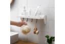 Creliv Duschablage Halterung mit 4 Haken, Selbstklebend, WC-Deckelheber als GRATIS Bild 3