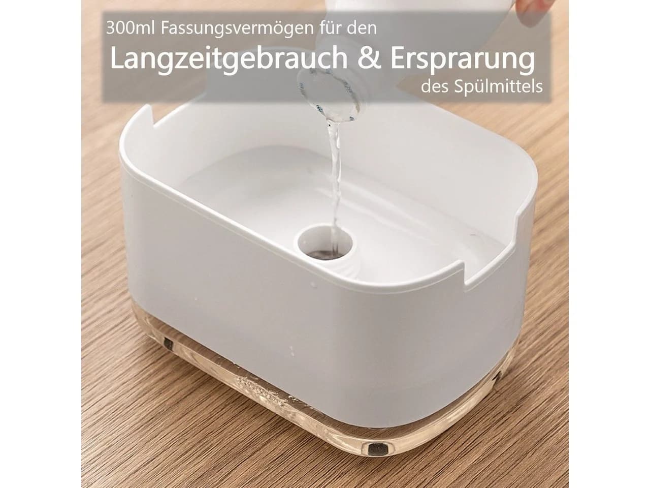 Creliv Spülmittelspender mit Schwammablage Einhand - Bild 3