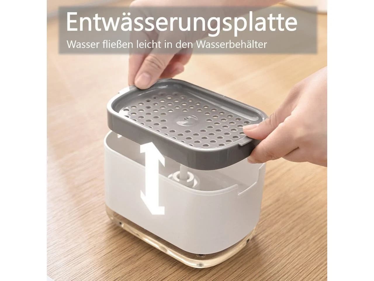 Creliv Spülmittelspender mit Schwammablage Einhand - Bild 4