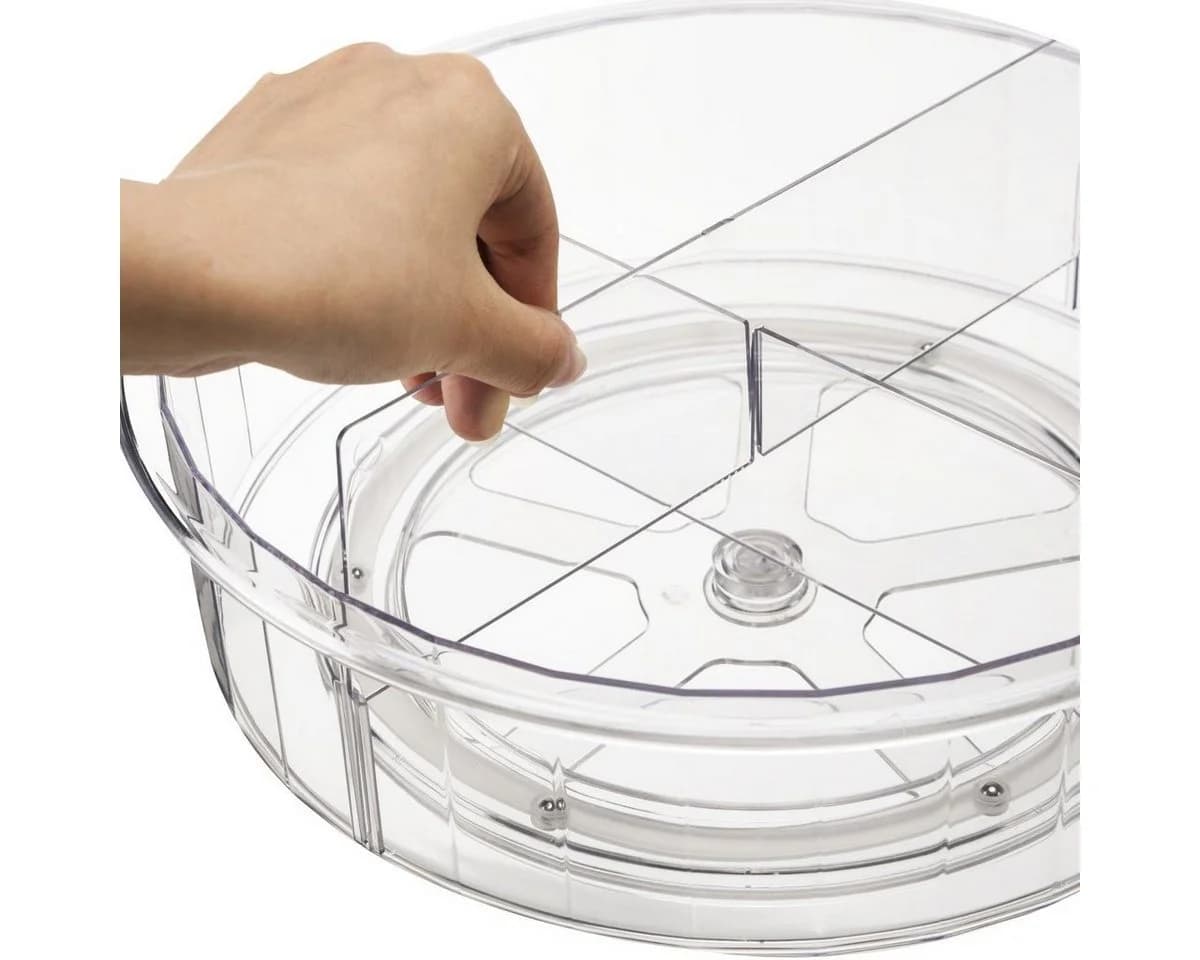 Creliv Gewürzregal Drehteller 30 cm Transparent 360° Drehbar - Bild 3