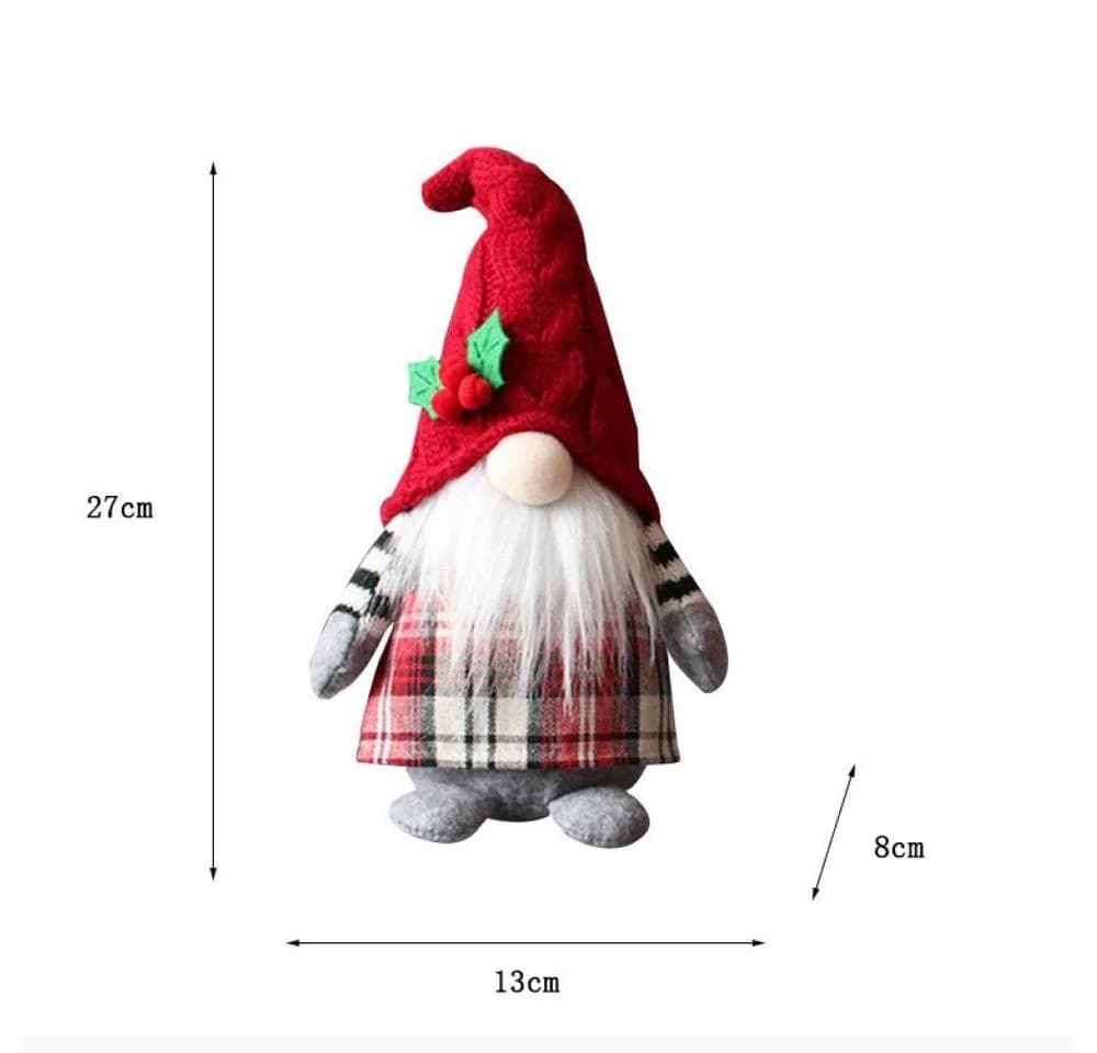 Creliv Weihnachtsfigur 2er-Set Weihnachtspuppe Handgefertigt