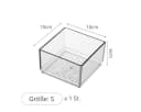 Creliv Schubladeneinsatz Transparent Modularer Besteckkasten Set Bild 1