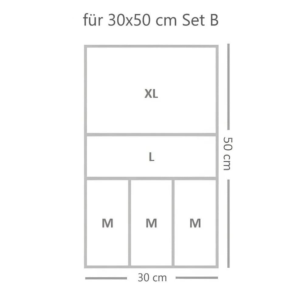 Creliv Schubladeneinsatz Set Modular Transparent PS