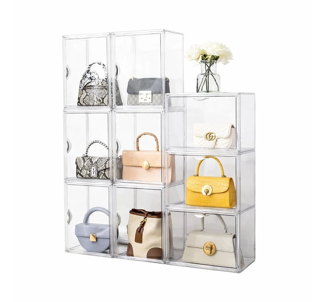 Creliv Vitrine Stapelbar Transparent Acryl Schaukasten - Bild 2