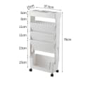 Creliv Bücherregal Rollregal, Schulanfang, Lernpartner für Arbeitszimmer, Leichtes Bewegen, Flexible Anordnung Bild 1