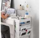 Creliv Bücherregal Rollregal, Schulanfang, Lernpartner für Arbeitszimmer, Leichtes Bewegen, Flexible Anordnung Bild 3