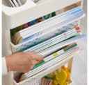 Creliv Bücherregal Rollregal, Schulanfang, Lernpartner für Arbeitszimmer, Leichtes Bewegen, Flexible Anordnung Bild 5