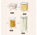Creliv Vorratsdose 5er-Set Luftdicht Stapelbar BPA-Frei Transparent Bild 1