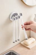 Creliv Zahnbürstenhalter Selbstklebend 2er Set Grau Wandhalter Ohne Bohren Bild 4