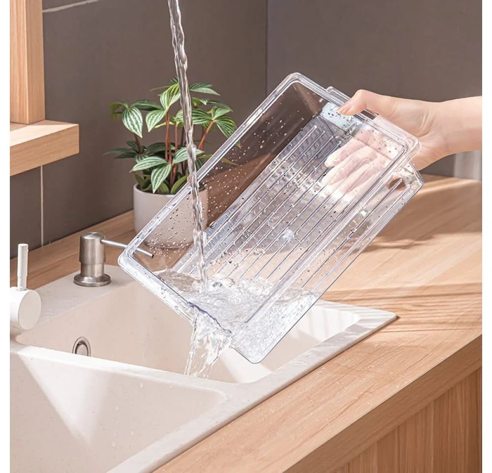 Creliv Frischhaltedose 4er Set Transparent Weiß Stapelbar BPA-Frei - Bild 4