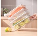Creliv Frischhaltedose 4er Set Transparent Weiß Stapelbar BPA-Frei Bild 5