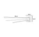 Creliv Handtuchhalter Drehbarer, Gestufter, Selbstklebend, 180-Grad-Drehdesign Bild 1