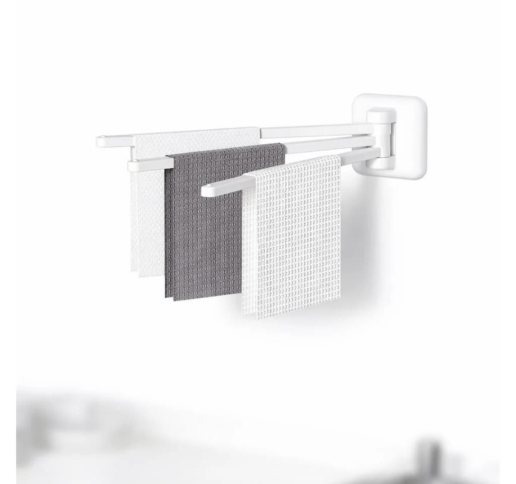 Creliv Handtuchhalter Drehbarer, Gestufter, Selbstklebend, 180-Grad-Drehdesign - Bild 2