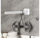 Creliv Handtuchhalter Drehbarer, Gestufter, Selbstklebend, 180-Grad-Drehdesign Bild 5