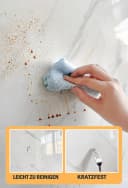 Creliv Fliesenaufkleber Marmoroptik 60x30cm Selbstklebend Grau/Weiß Bild 3