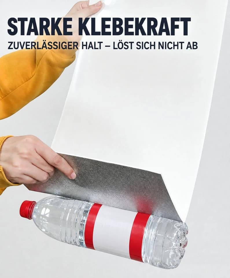 Creliv Fliesenaufkleber Marmoroptik 60x30cm Selbstklebend Grau/Weiß - Bild 4