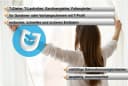 dekondo Gardinengleiter T-Gleiter 100er Set Kunststoff Bild 1
