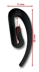 dekondo Gardinenhaken Stechhaken Schwarz 100er Pack Bild 1