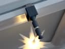 Dekohaken24 Fensterclip mit Distanzhalter Weiß 10-27mm Bild 1