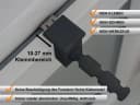 Dekohaken24 Fensterclip mit Distanzhalter Weiß 10-27mm Bild 4