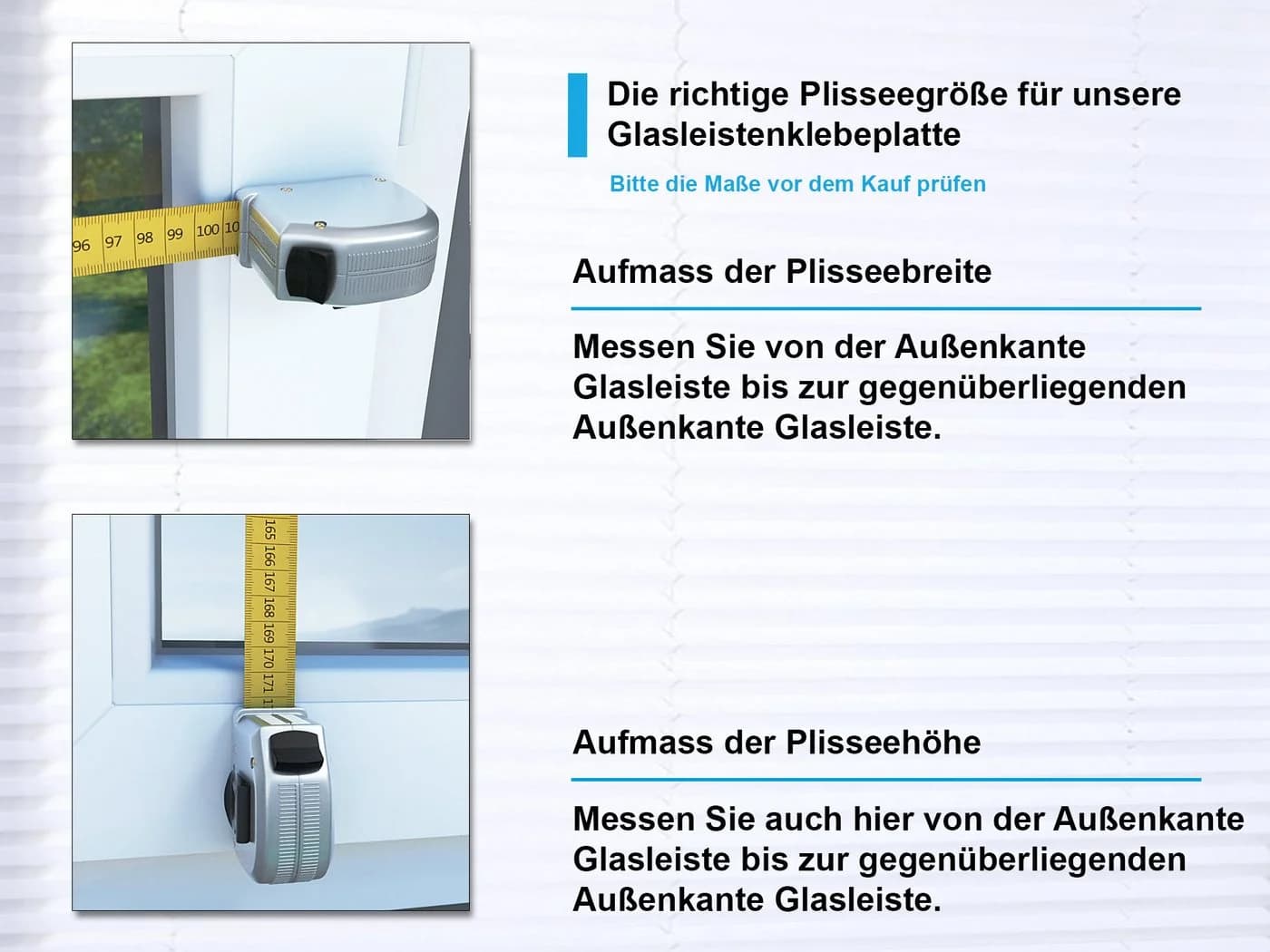 dekohaken24.de Klebeträger Glasleisten-Klebeplatte mit Spannschuh Weiß - Bild 5