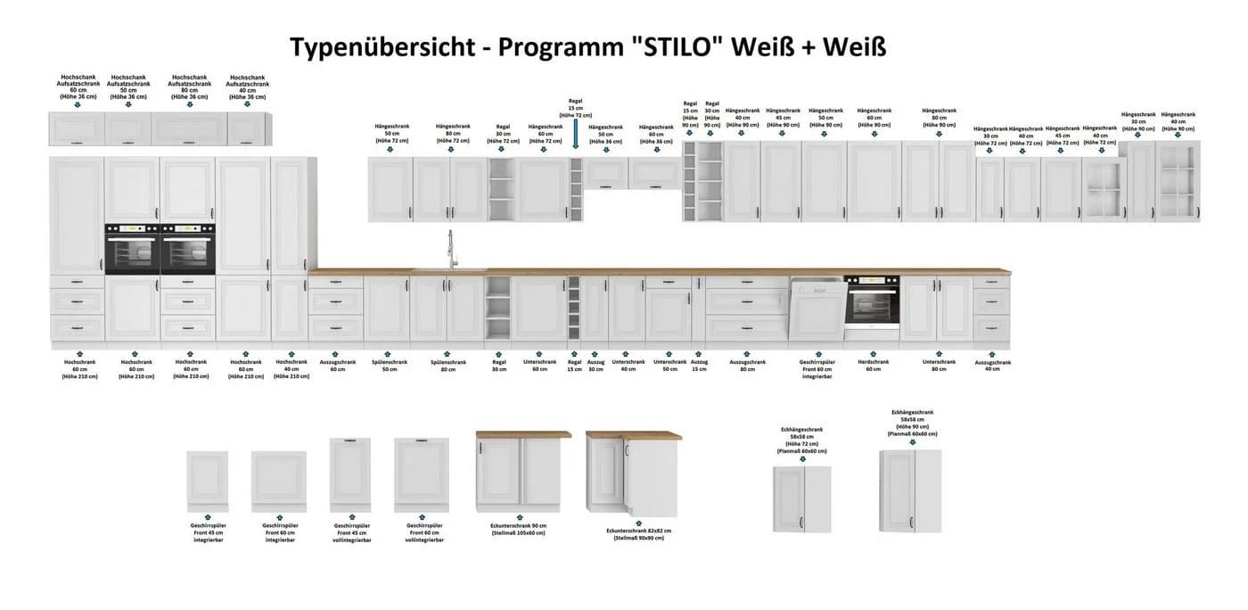 Küchen-Preisbombe STILO Eckküche Weiß Landhaus - Bild 2