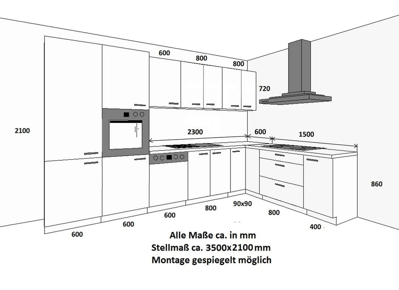 Küchen-Preisbombe STILO Eckküche Weiß Landhaus - Bild 4