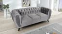 Küchen-Preisbombe Chesterfield Sofa Set 3-2-1 Sitzer Grau Bild 1