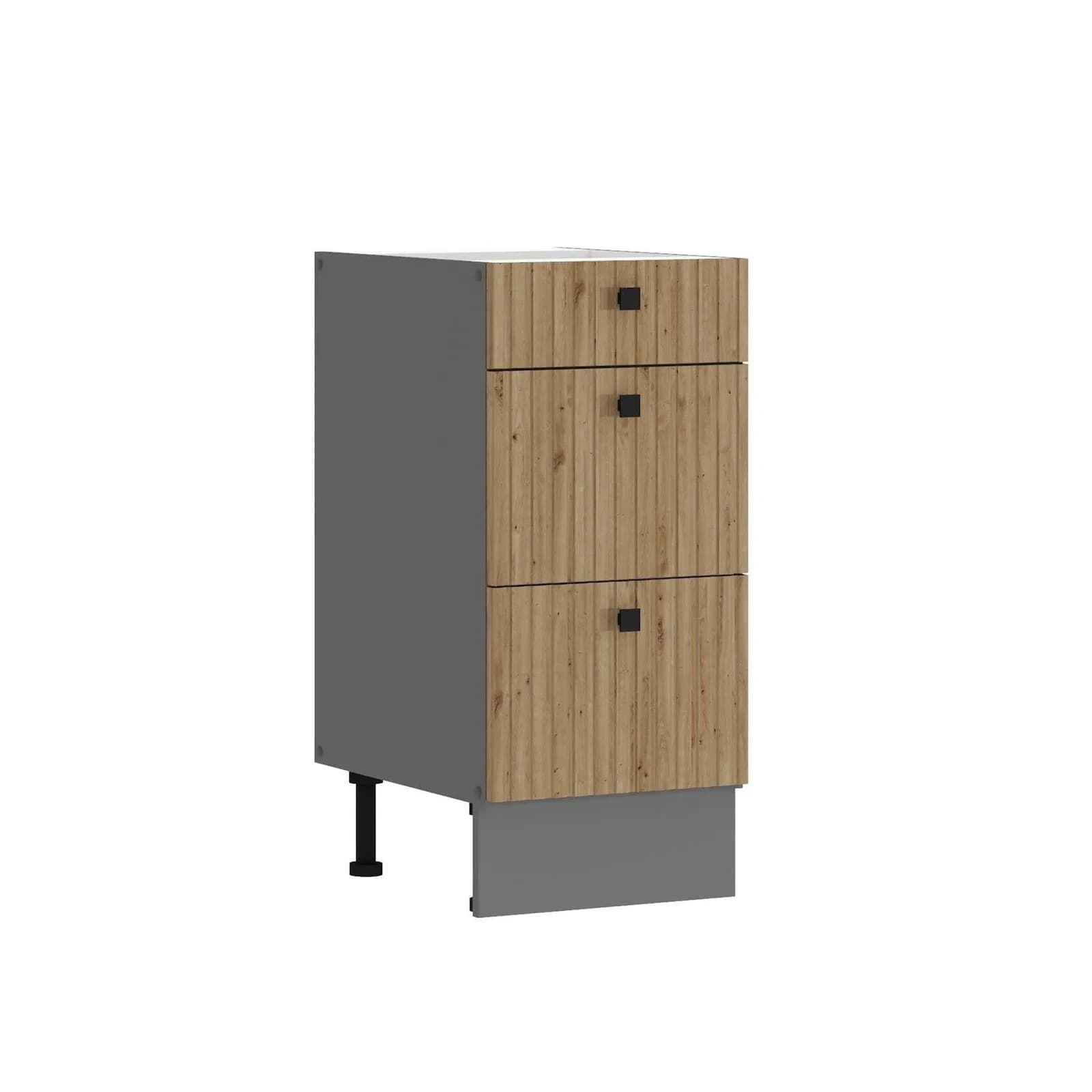 Küche AVA Artisan Unterschrank 40 cm Lamellenoptik
