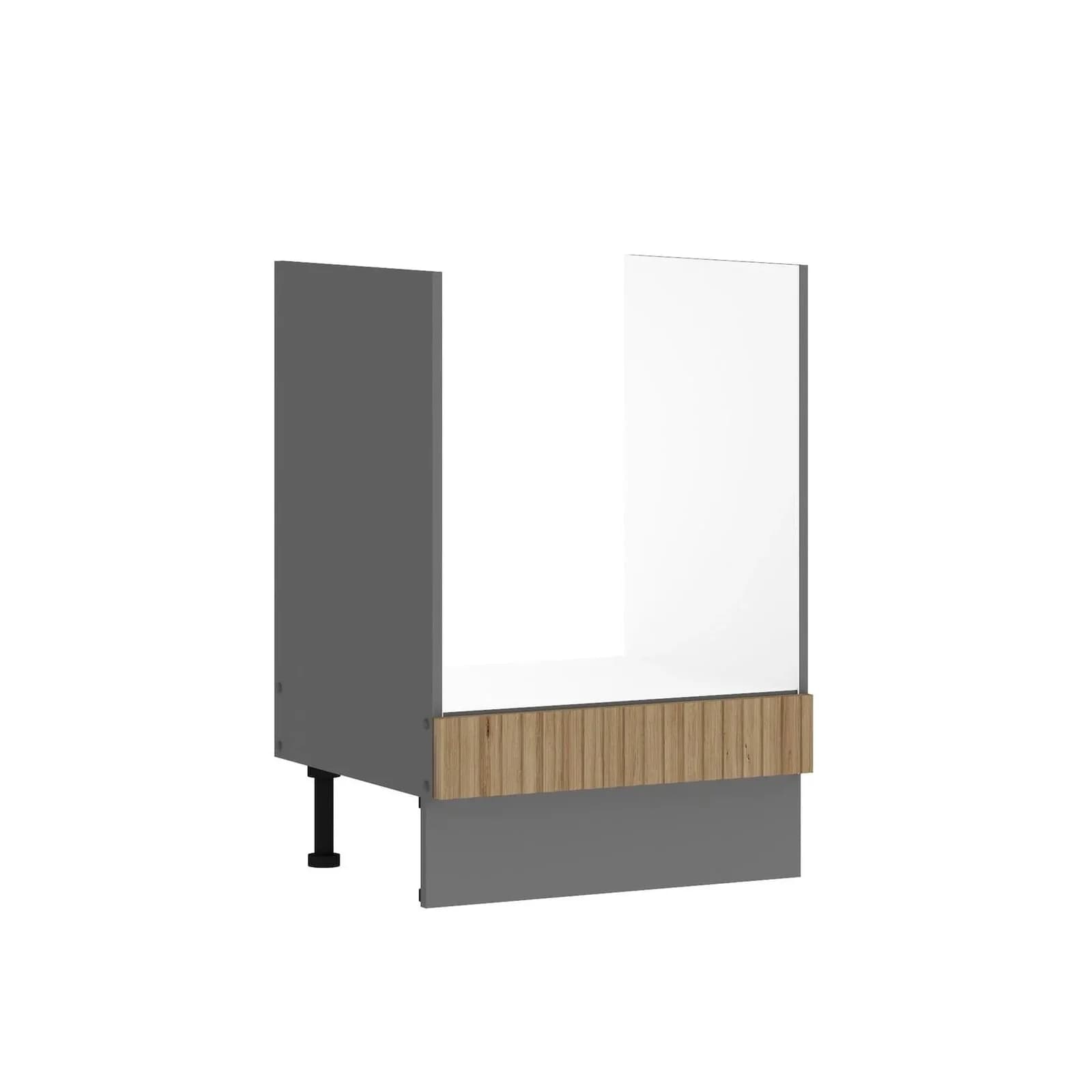 Küche AVA Eiche Artisan Herdschrank 60 cm Lamellenoptik
