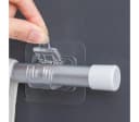 TECBULL Gardinenstangenhalter selbstklebend transparent (8er Pack) Bild 1