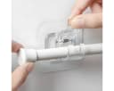 TECBULL Gardinenstangenhalter selbstklebend transparent (8er Pack) Bild 2