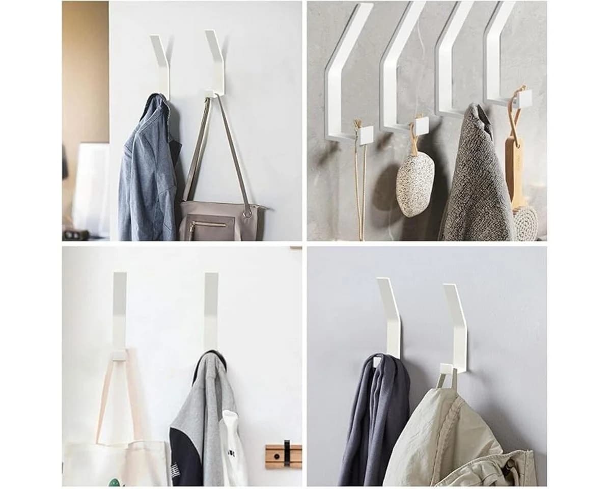 TECBULL Garderobenhaken Wand Deluxe, Kleiderhaken, Wandgarderobe (6 St)