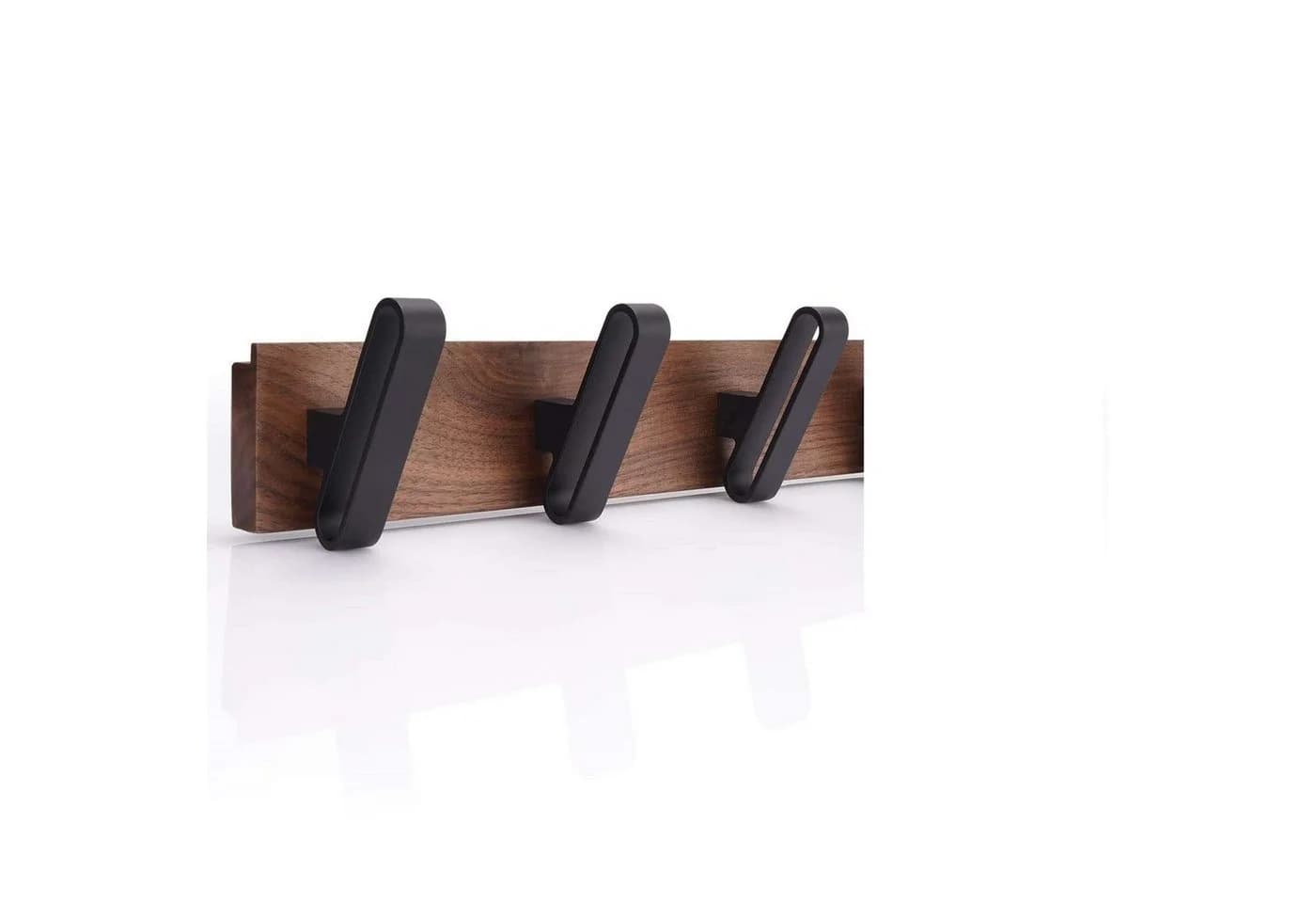 TECBULL Wandgarderobe Holz Deluxe mit 3 oder 5 Haken - Bild 2