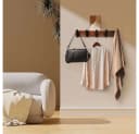 TECBULL Wandgarderobe Holz Deluxe mit 3 oder 5 Haken Bild 3
