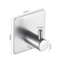 TECBULL Wandhaken selbstklebend 10er Set Edelstahl gebürstet Bild 1