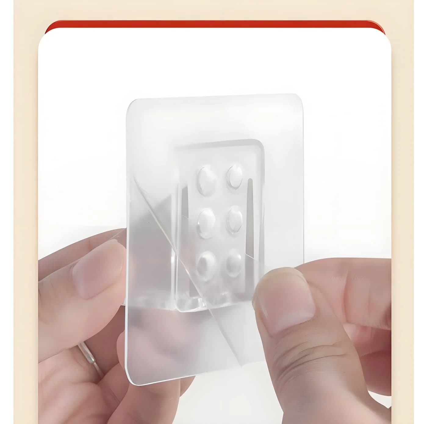 TECBULL Klebehaken Schrankbodenträger selbstklebend transparent 24-Stück - Bild 4