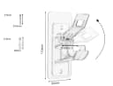 TECBULL Gardinenstangenhalter XL Transparent Selbstklebend 4-Stück Bild 1