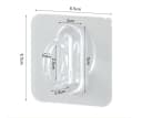 TECBULL Klebehaken Kleberinge, Klebeösen, 10er Pack, Transparent Bild 3
