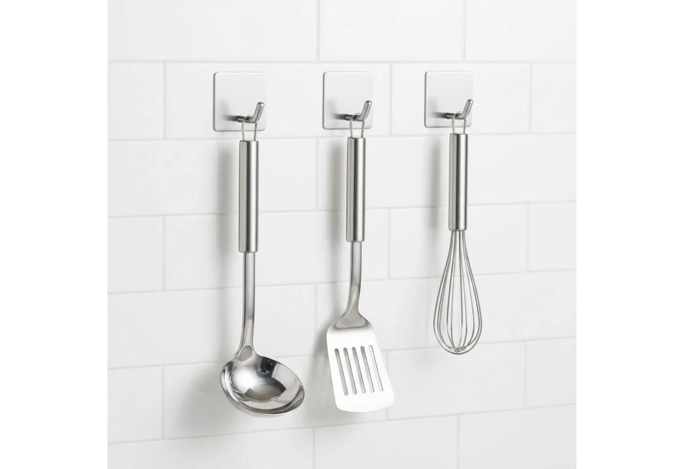 TECBULL Handtuchhaken Klebehaken Edelstahl 304 V2A Selbstklebend 5er Set - Bild 5