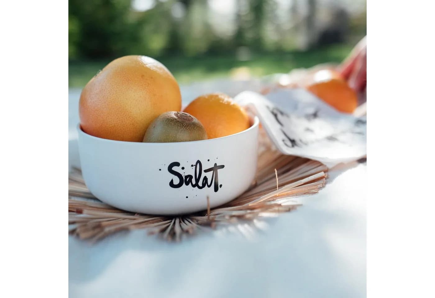 WestCraft Salatschüssel Da Hast du den Salat Porzellan Weiß Matt 16 cm