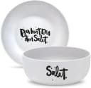 WestCraft Salatschüssel Da Hast du den Salat Porzellan Weiß Matt 16 cm Bild 2