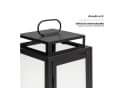 draadwerk® Kerzenlaterne 2er Set Schwarz Metall Garten & Wohn Bild 4