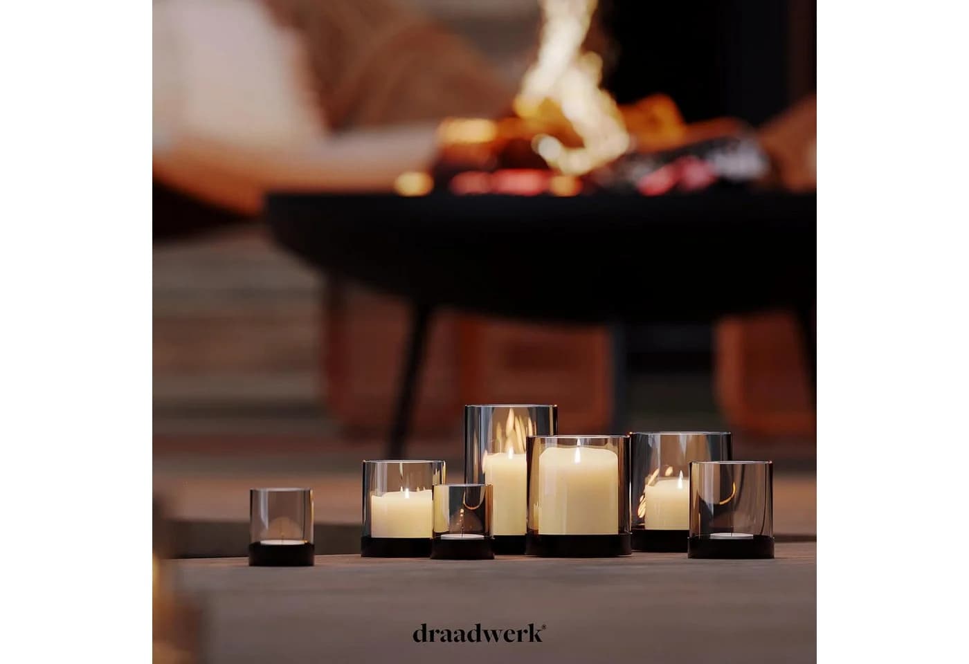 draadwerk® Teelichthalter 4er Set Transparent Glas Tischdeko - Bild 5
