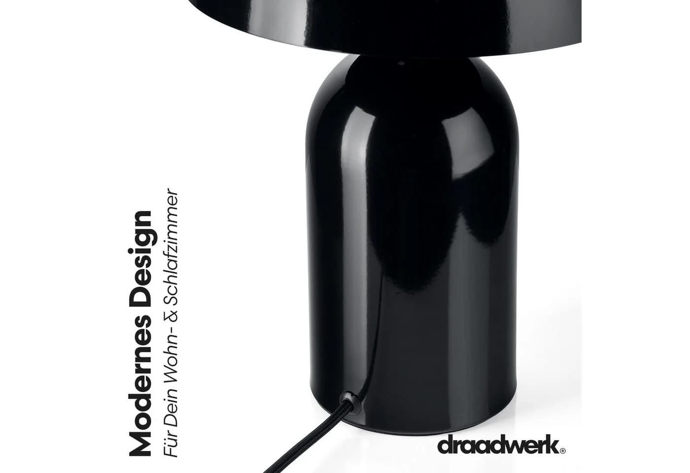 draadwerk® Schreibtischlampe Tischleuchte Pils - 70er Jahre Pilzform