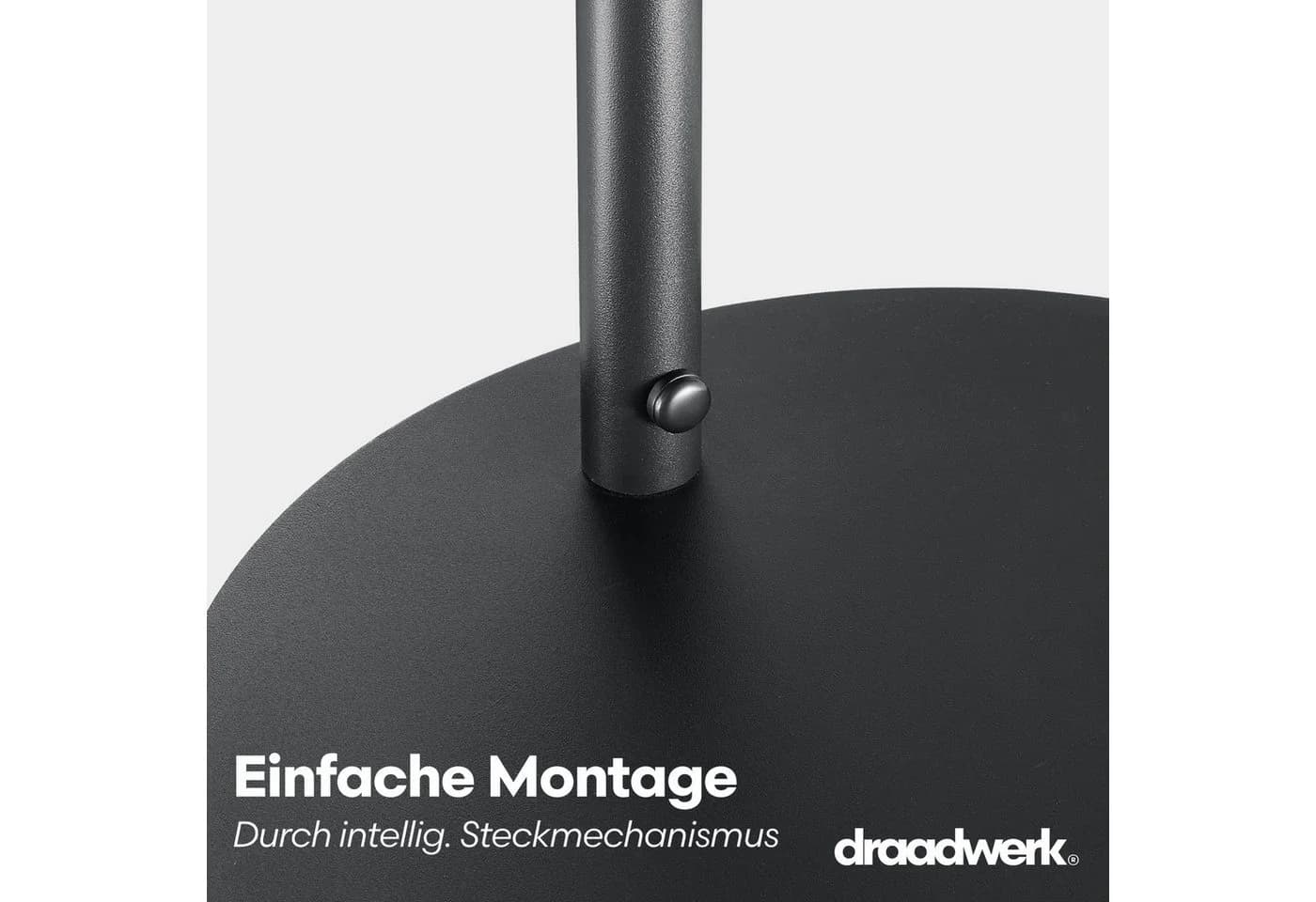 draadwerk® Couchtisch Sofatisch 40cm Metall Rund Schwarz - Bild 3